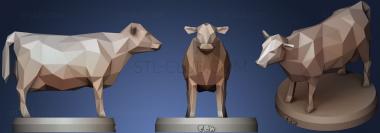 3D model Poly Cow (STL)